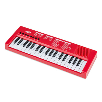 37 Keys Kids Piano Keyboard with Microphone Portable Electric Piano for Toddlers-Red