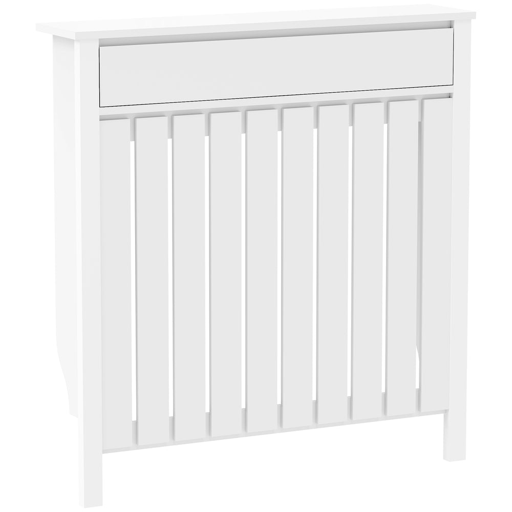 HOMCOM 93 x 88.5cm Rustic-Look Radiator Cover - White