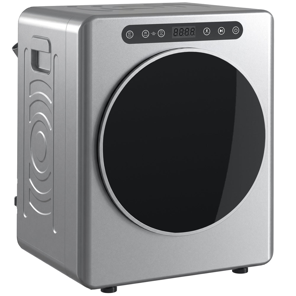 HOMCOM 5kg Compact 40-60â  Tumble Dryer - Silver Tone