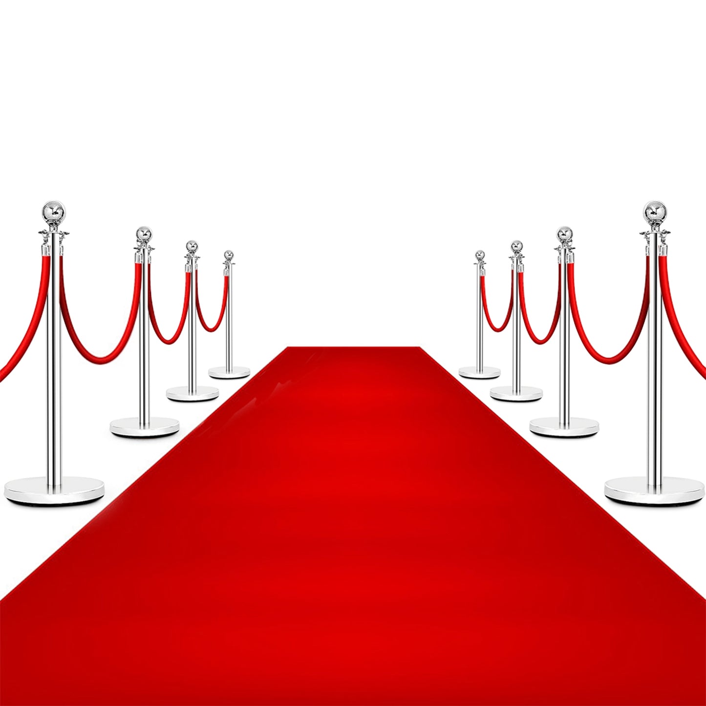6 Pieces Stanchion Posts Queue Pole