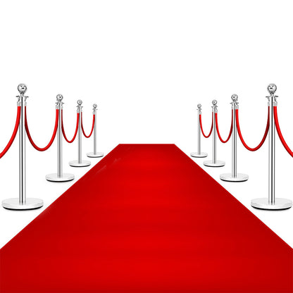 6 Pieces Stanchion Posts Queue Pole