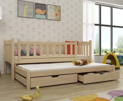 Amelka Double Bed with Trundle