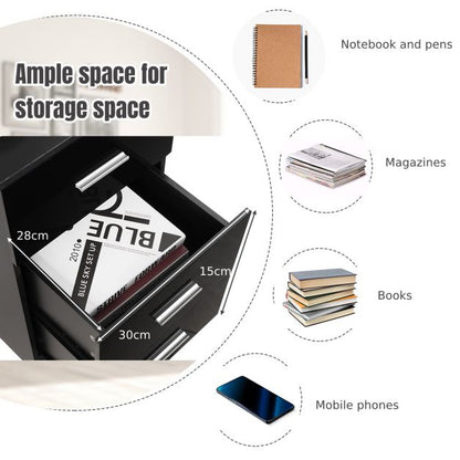 Set of 2x office cabinet with 3 drawers