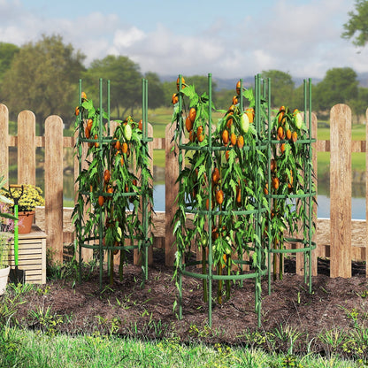 3 Pack 60 inch Adjustable Tall Plant Support Trellis for Climbing Plants