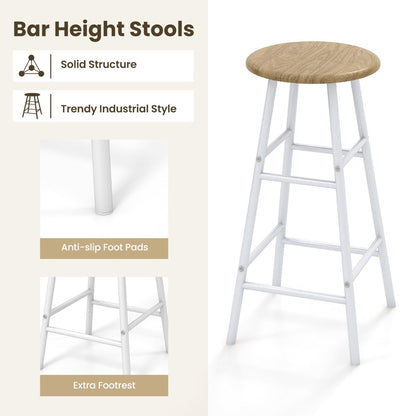 Counter Height Dining Table Set for Bistro Living Room-Natural