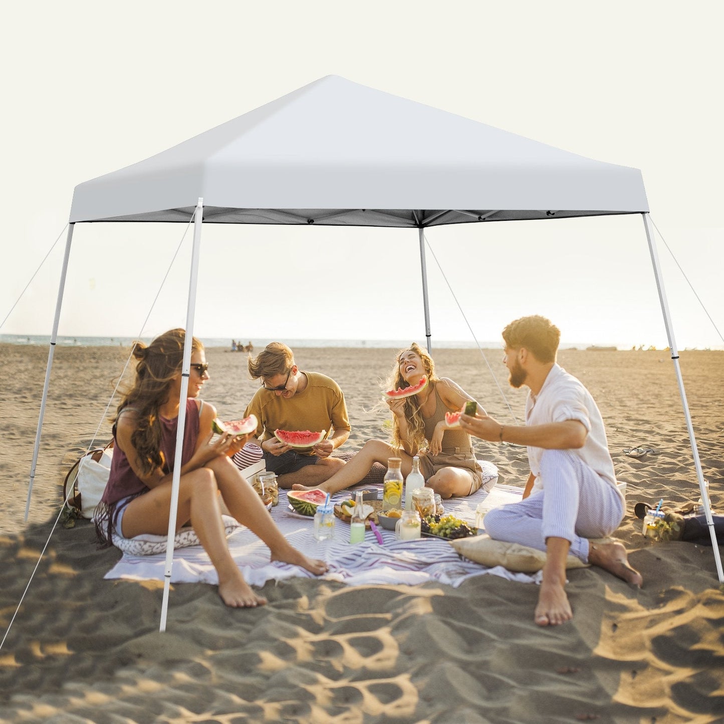 3 x 3M Pop-up Gazebo with Carrying Bag-White