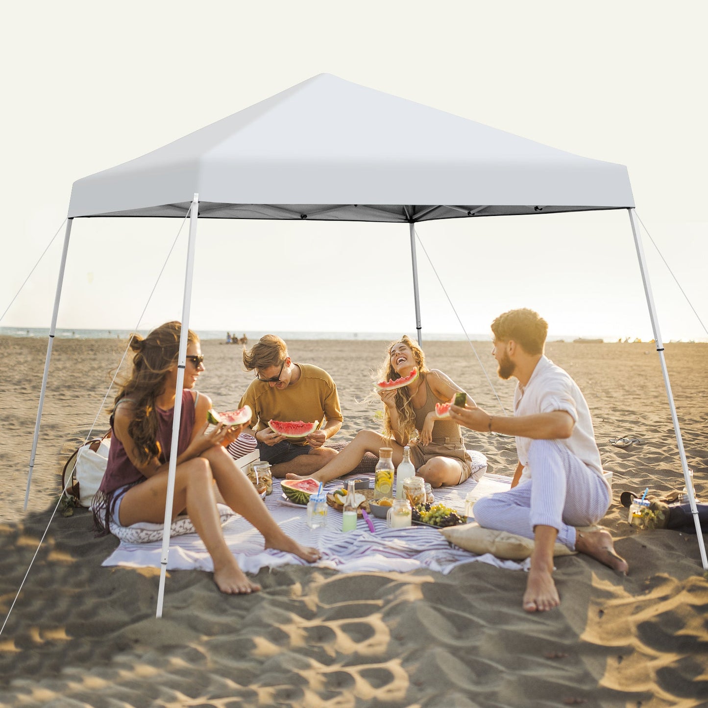 3 x 3M Pop-up Gazebo with Carrying Bag-White