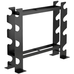 SPORTNOW 4-Tier Dumbbell Rack, Heavy-Duty Weight Rack for Dumbbells, Kettlebells and Multiple Balls, 200 KG Capacity, Black