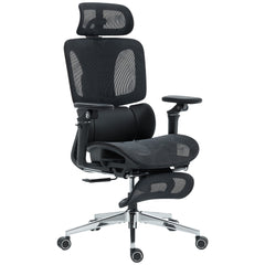 HOMCOM Ergonomic Office Chair, High Back Mesh Desk Chair, Black