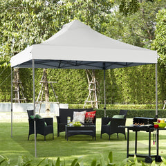 3m x 3m Pop Up Canopy Tent Commercial Instant Shelter-White
