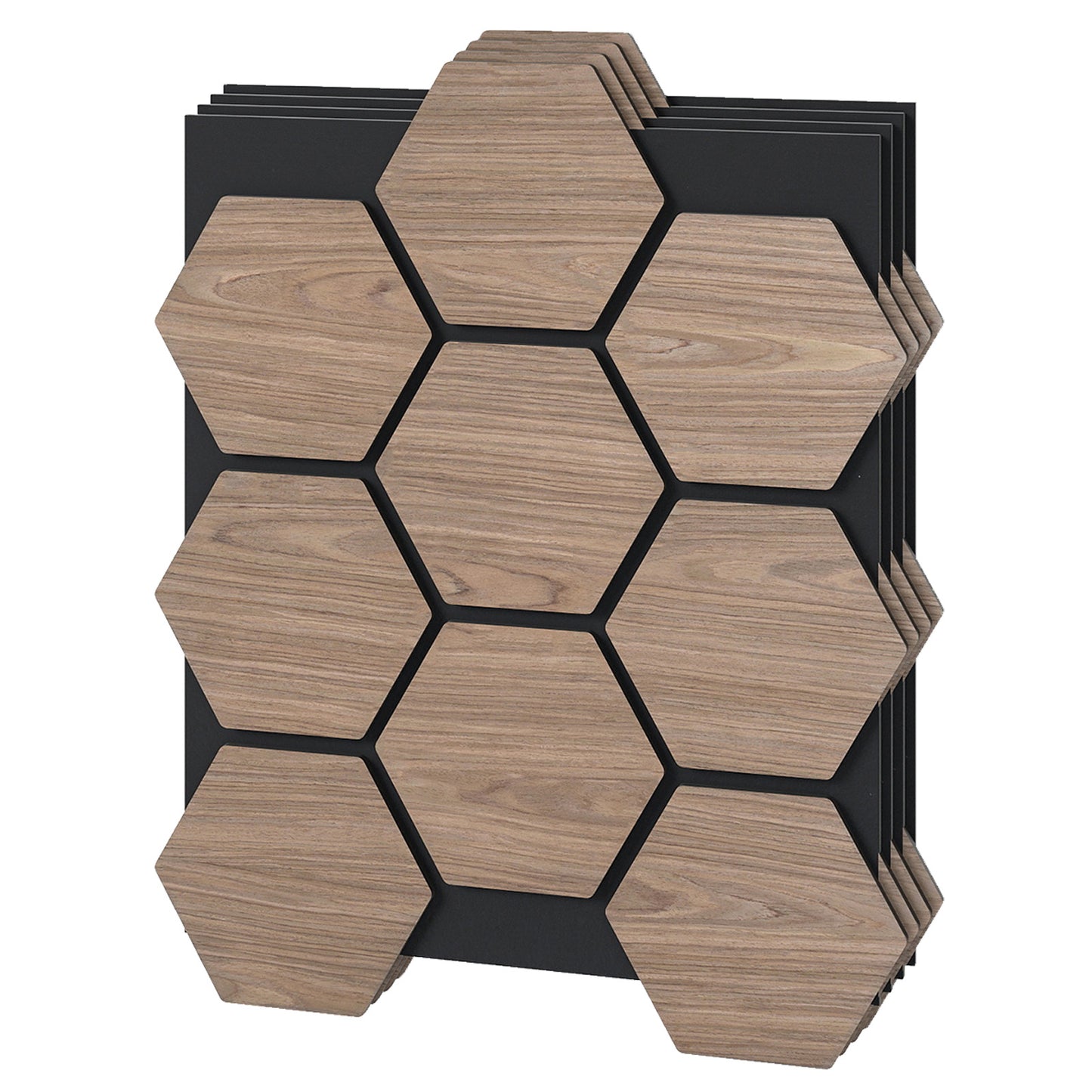 4 Pack Acoustic Panels for Walls 81 x 66 cm Sound Absorbing Panel-Natural