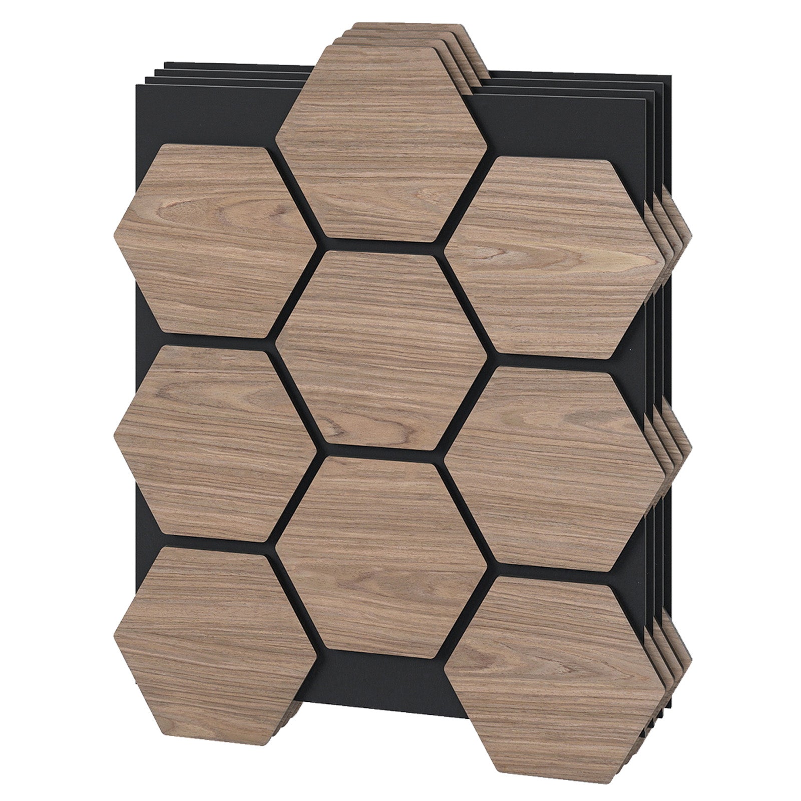 4 Pack Acoustic Panels for Walls 81 x 66 cm Sound Absorbing Panel-Natural