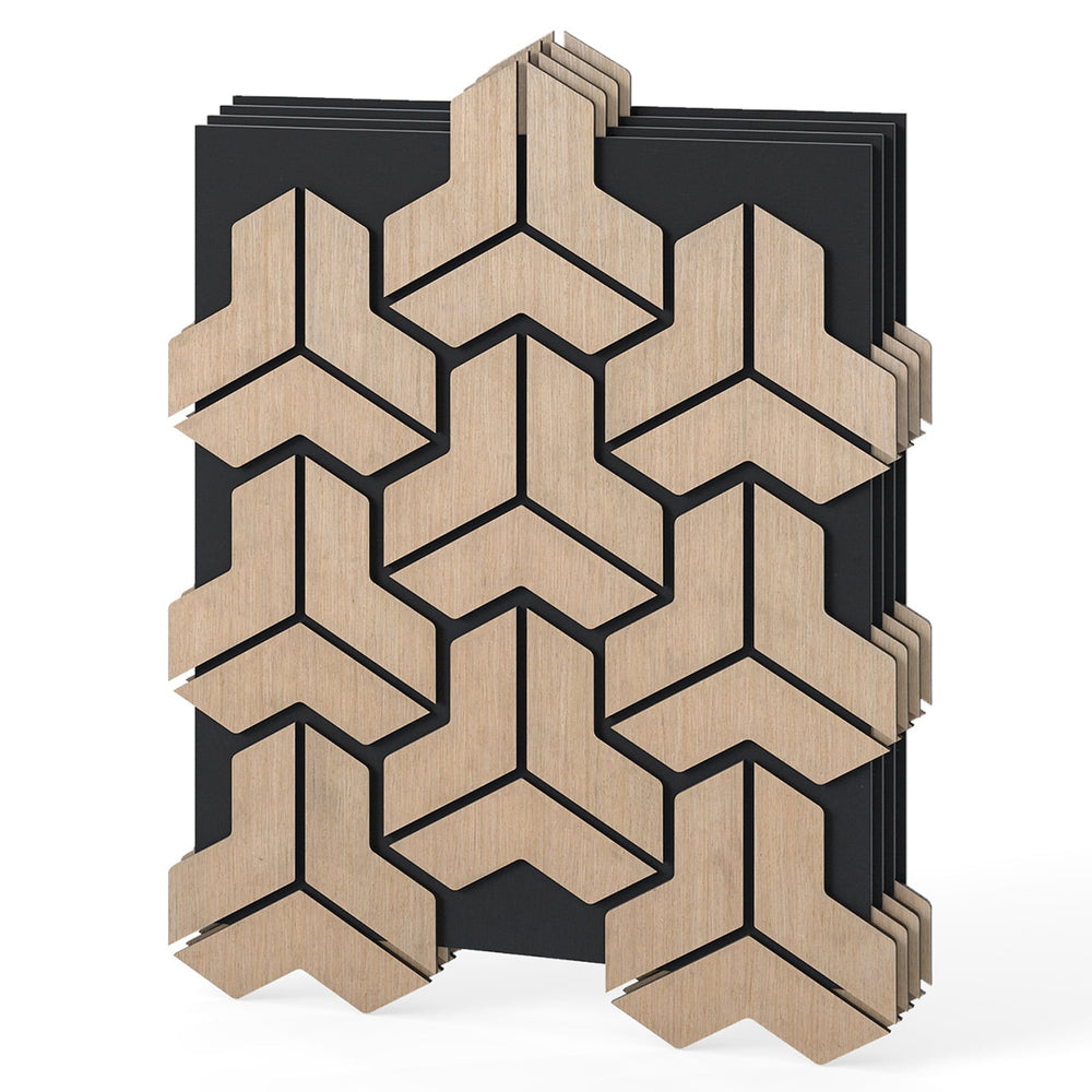 4 Pack Acoustic Panels for Walls 83 x 65 cm Sound Absorbing Panel-Natural
