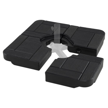 4-Piece 84 kg Heavy Duty Cantilever Offset Patio Umbrella Base-Black