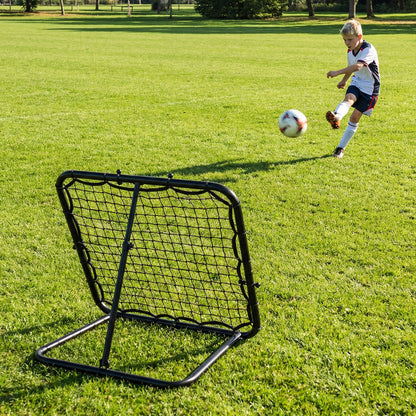 4-Position Adjustable Bounce Back Volleyball Trainer with Metal Frame for Kids Youth Adults