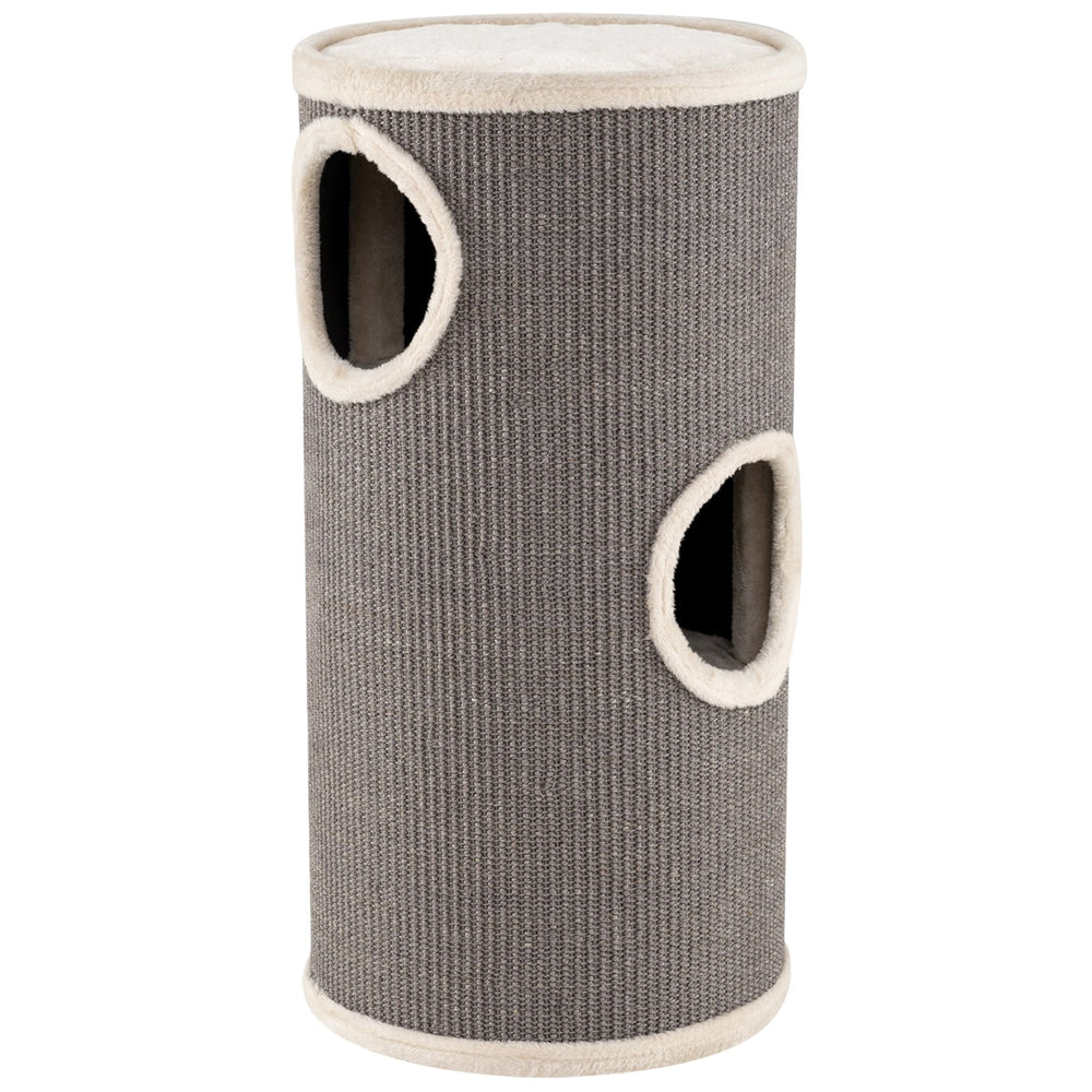 4-Story Cat Condo with Sisal Scratching Pad for Indoor Cats-Grey