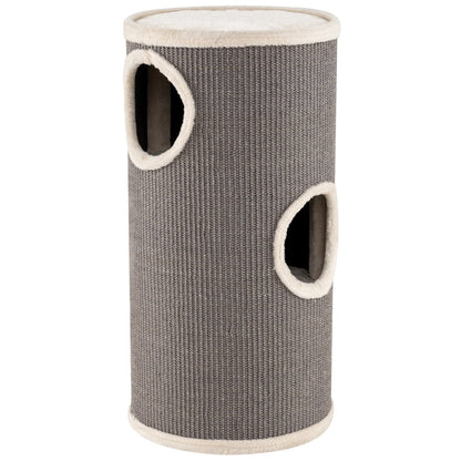 4-Story Cat Condo with Sisal Scratching Pad for Indoor Cats-Grey