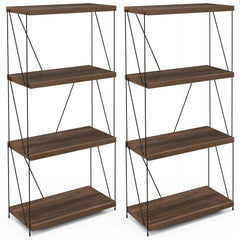 4-Tier Multipurpose Display Rack with Metal Frame