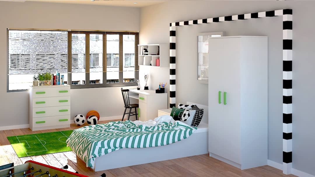 Smyk SM-06 Hinged Wardrobe 80cm