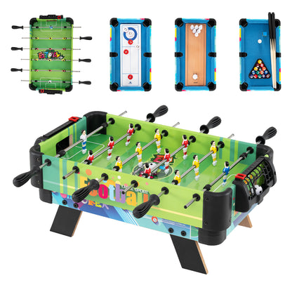 4 in 1 Combo Game Table Set with Full Accessories for Kids Age 3+
