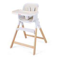 4-in-1 Convertible Baby High Chair with Detachable and Adjustable Tray-Beige