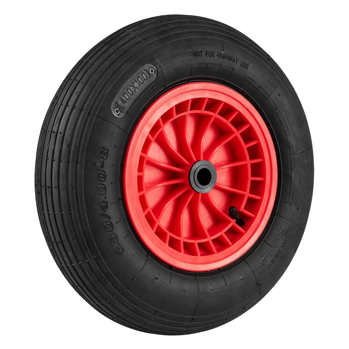 4.80/4.00-8 Wheelbarrow Tire and Wheel Pneumatic Tire-Red