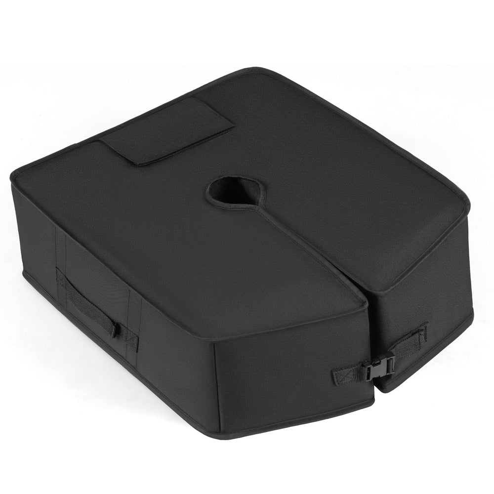 40 kg Umbrella Base Weight Sand-fillable Bag with Weatherproof Fabric-Black