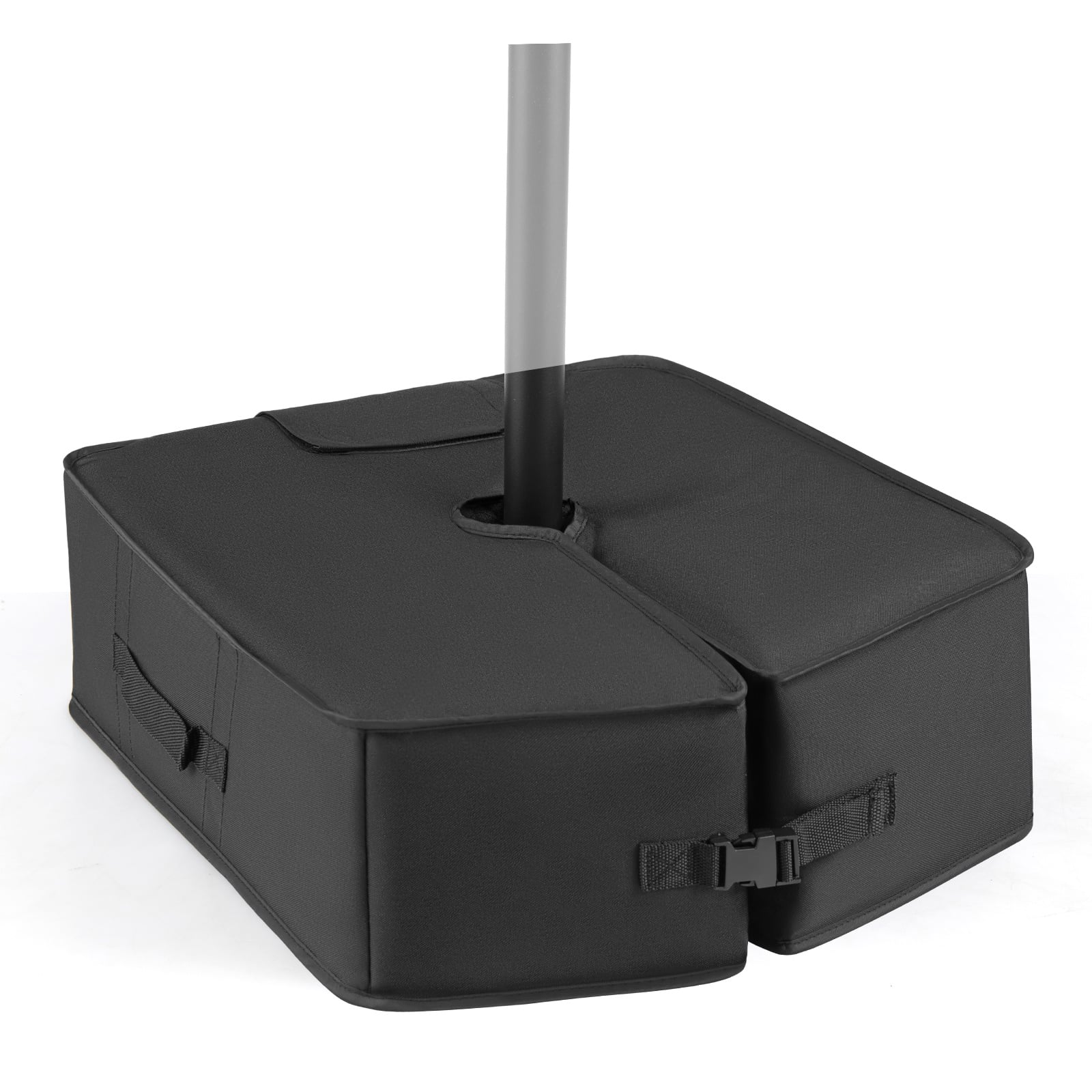 40 kg Umbrella Base Weight Sand-fillable Bag with Weatherproof Fabric-Black