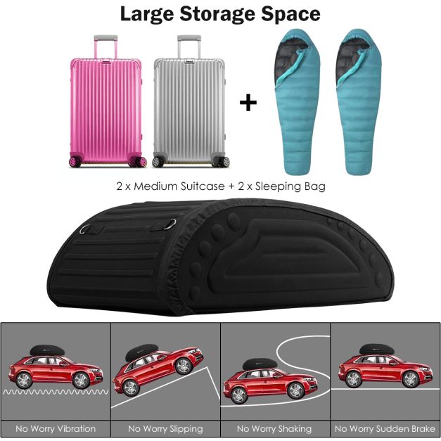 15 Cubic Feet Roof Bag Waterproof Top Cargo Carrier