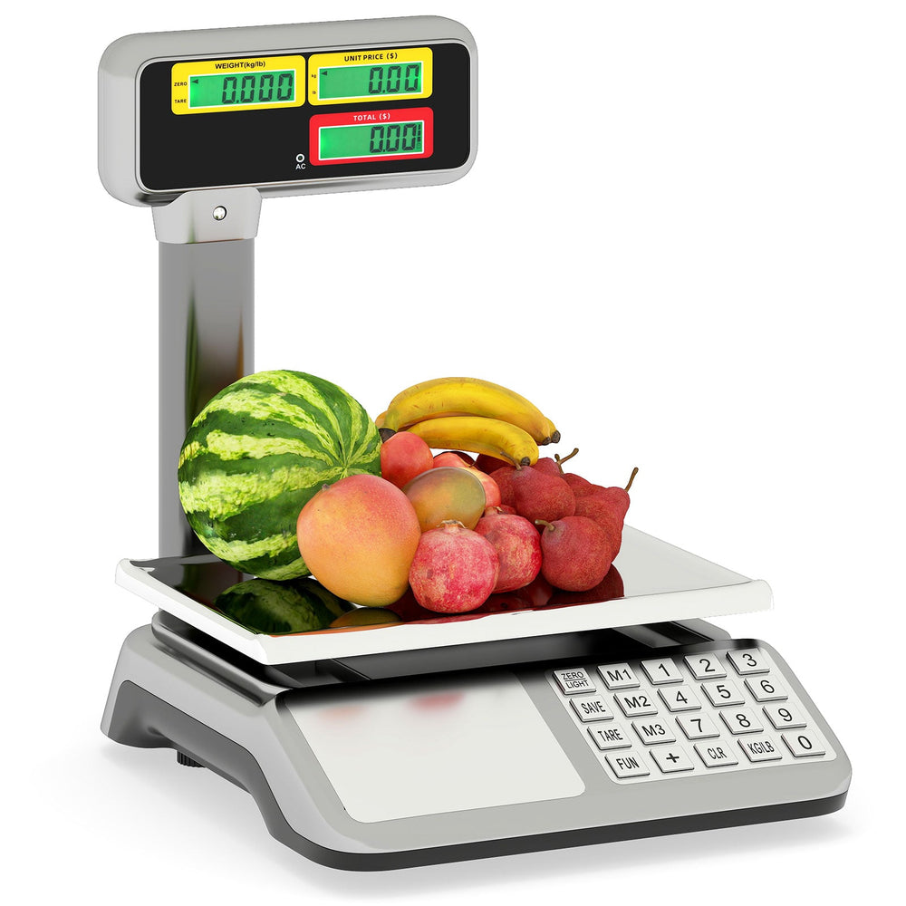 40kg Price Computing Scale with Pole Dual LCD Display and Counting Function