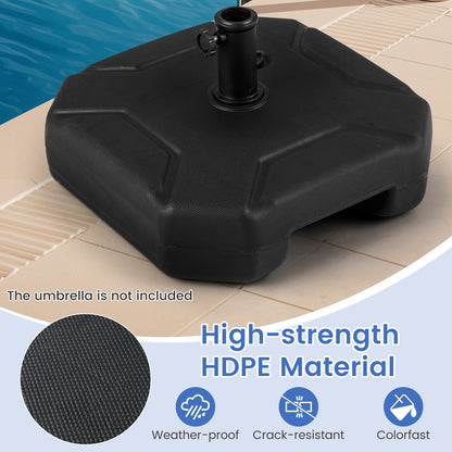 45 cm Fillable Umbrella Base 40 kg Heavy-Duty Patio Umbrella Stand