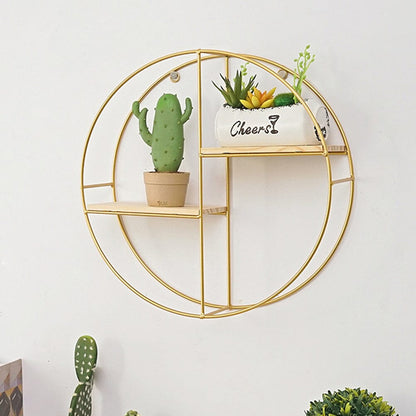 Gold Wall Hanging Storage and Display Decorative Shelf