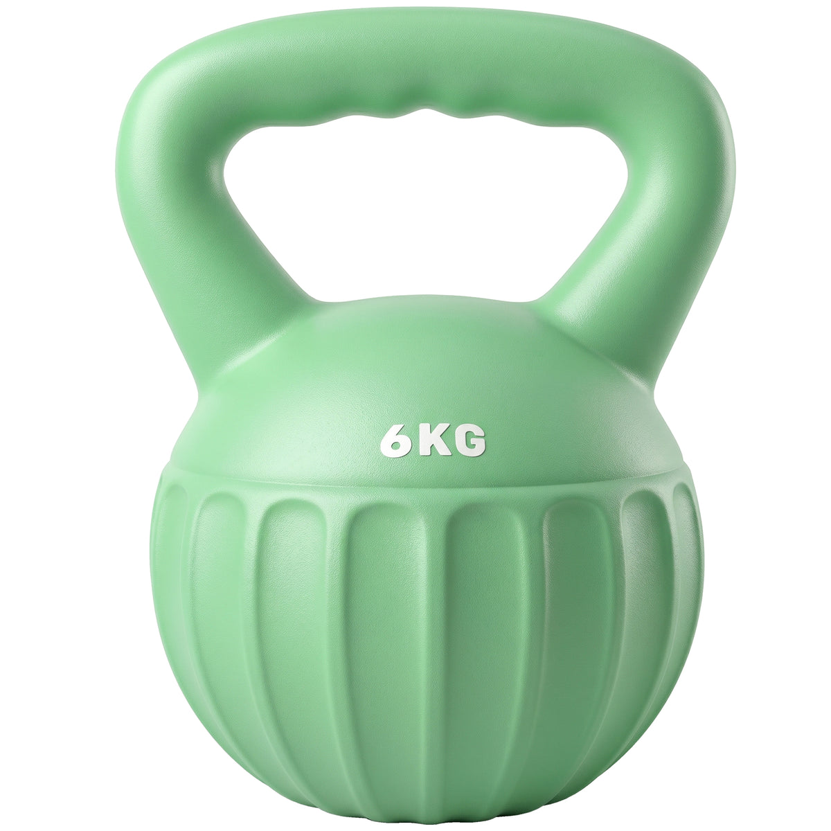 SPORTNOW Kettlebell for Strength Training Kettle Bell with Non-Slip Handle 6 kg Green