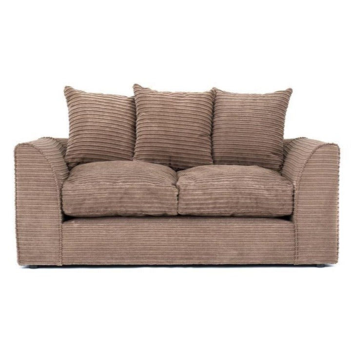 Porto Jumbo Cord Corner Sofa - Black