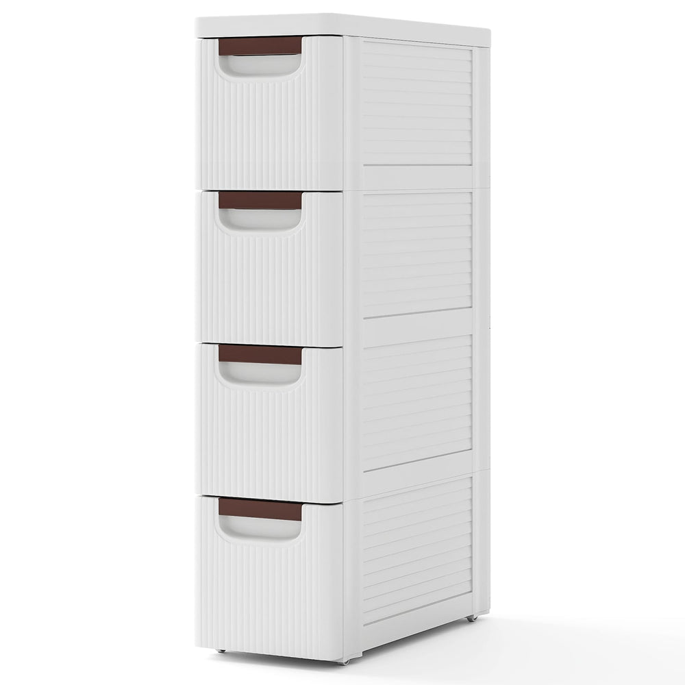 3/4/5/6-Drawer Narrow Storage Cabinet for Small Space-4-Tier