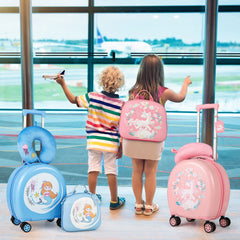 4-Piece Kid’s Luggage Set Kids Journey Suitcase Set-Pink