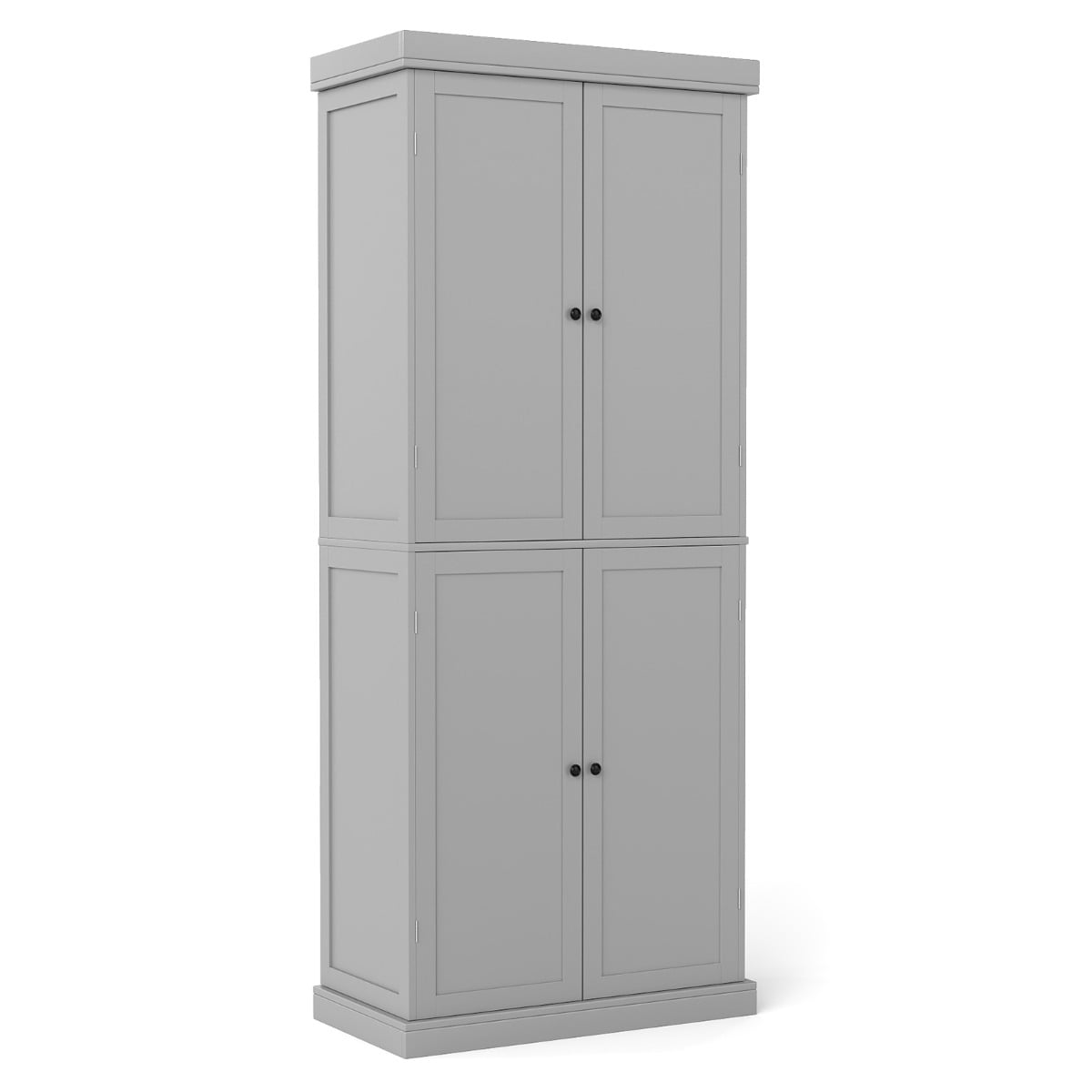 4 Door Freestanding Kitchen Pantry Buffet Cabinet-Grey