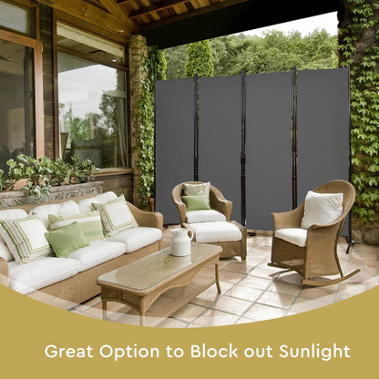 4 Panel Wall Privacy Screen Protector for Home-Grey