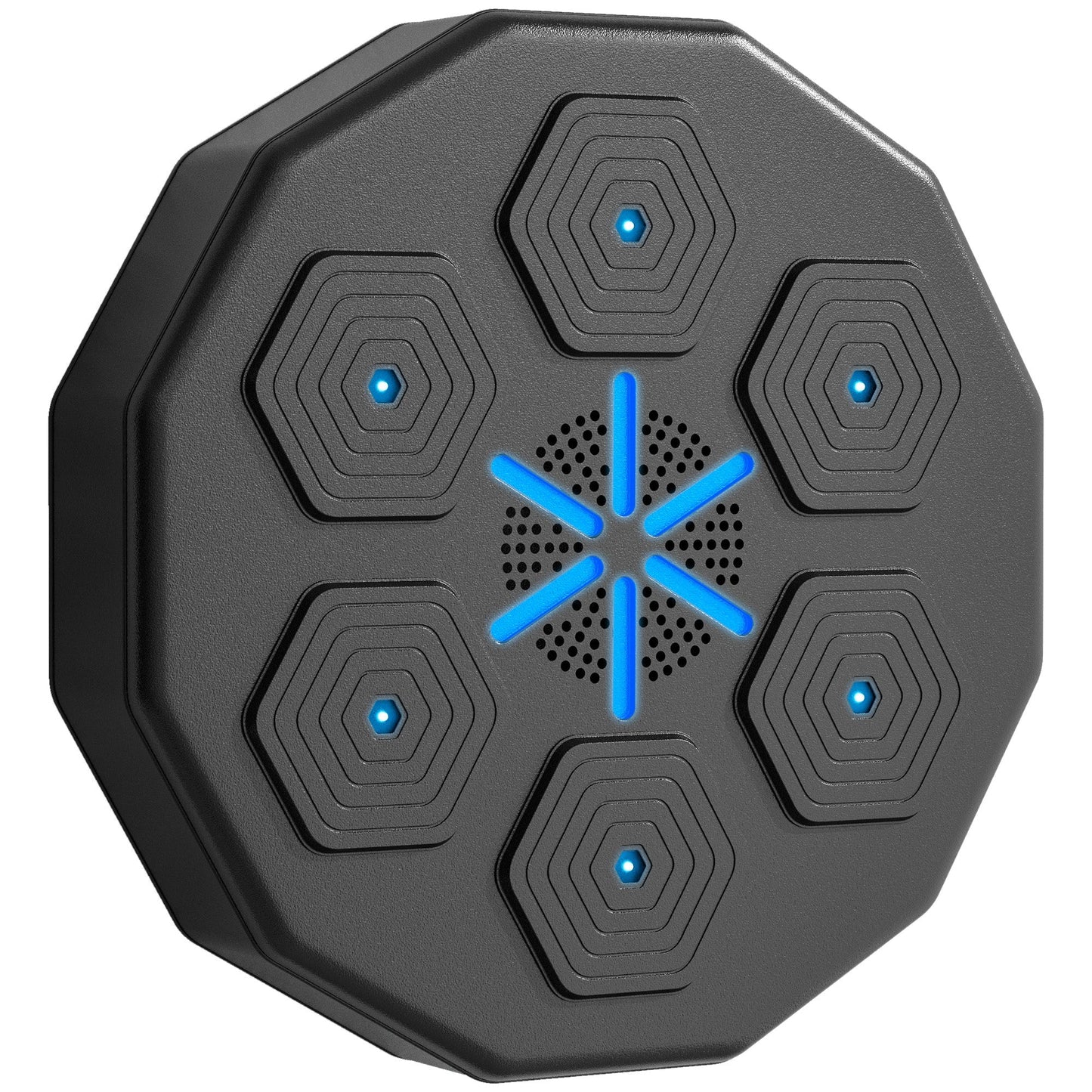 SPORTNOW Music Boxing Machine with Bluetooth Connection and LED Light Smart, Wall Mounted for Punching Beat Boxing Training