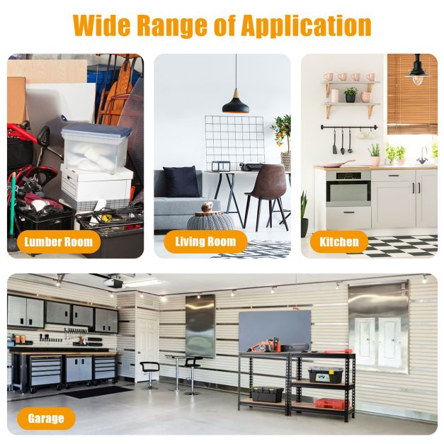 5-Tier Steel Shelving Unit Storage Shelves Heavy Duty Storage Rack