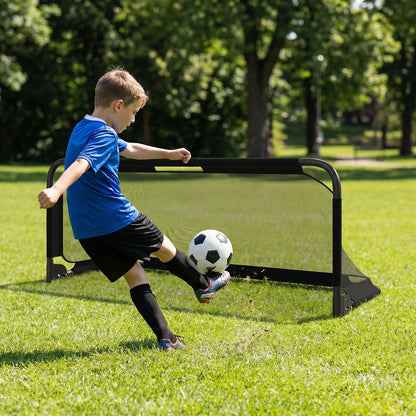 5 x 2 FT Foldable Soccer Goal for Kids with Net and Ground Stakes
