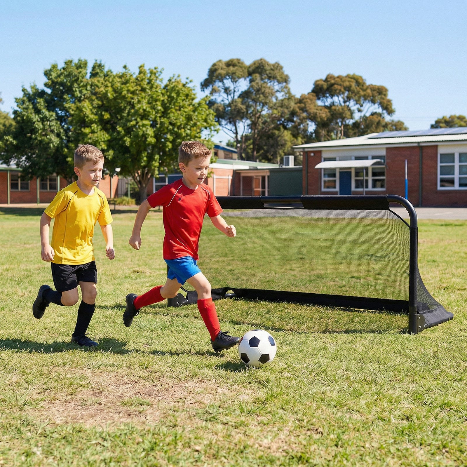 5 x 2 FT Foldable Soccer Goal for Kids with Net and Ground Stakes