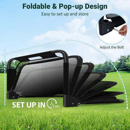 5 x 2 FT Foldable Soccer Goal for Kids with Net and Ground Stakes