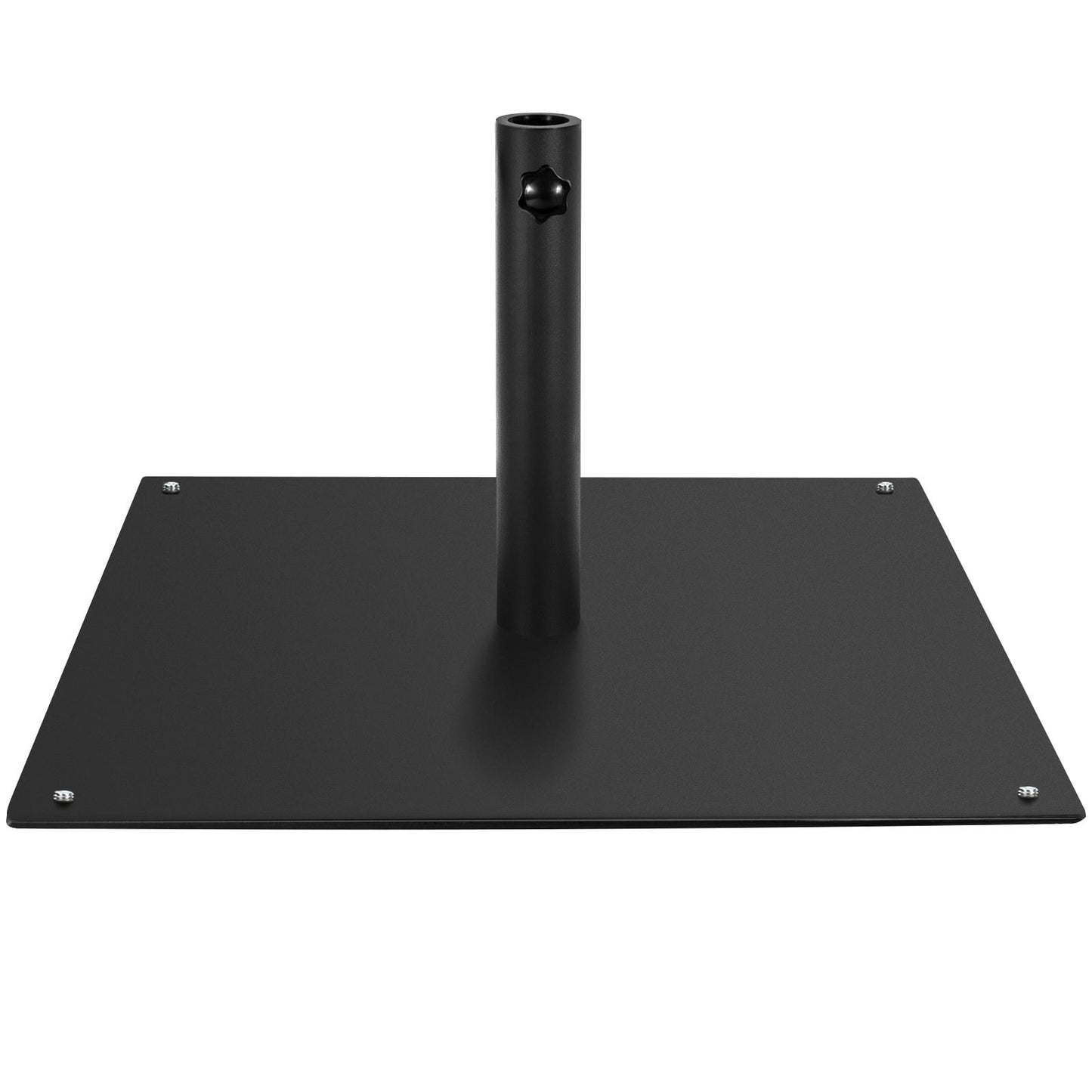50 CM Patio Umbrella Base with 4 Adjustable Footpads for Patio Poolside-Black