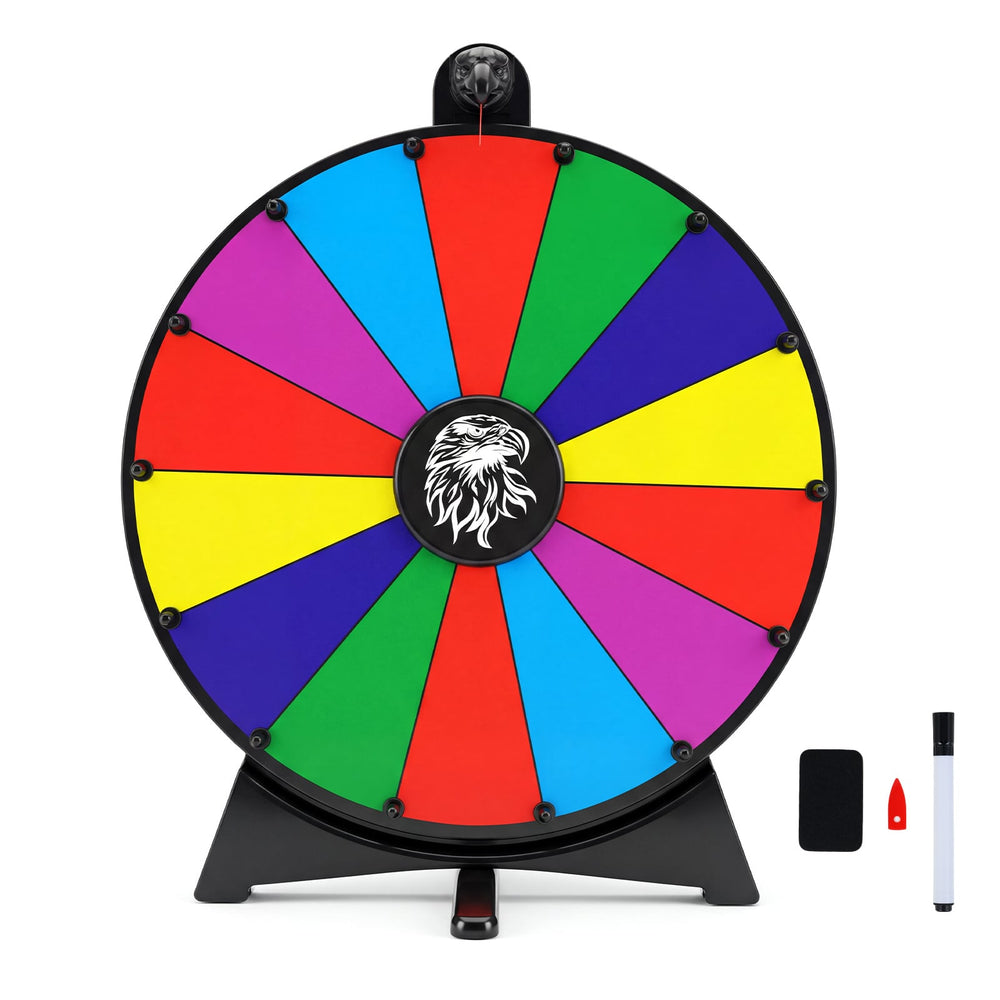 50 CM Spinning Prize Wheel with Blackboard Marker Eraser and Spare Pointer