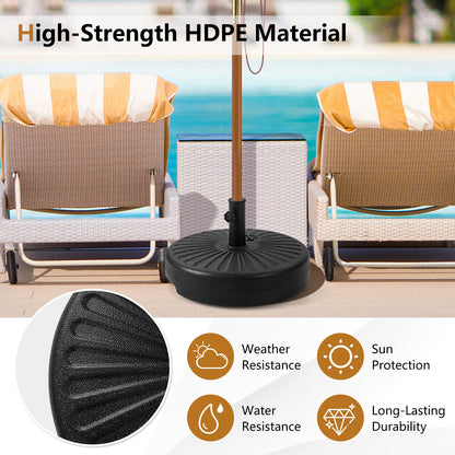 50CM Fillable Round Heavy-Duty Umbrella Base Stand