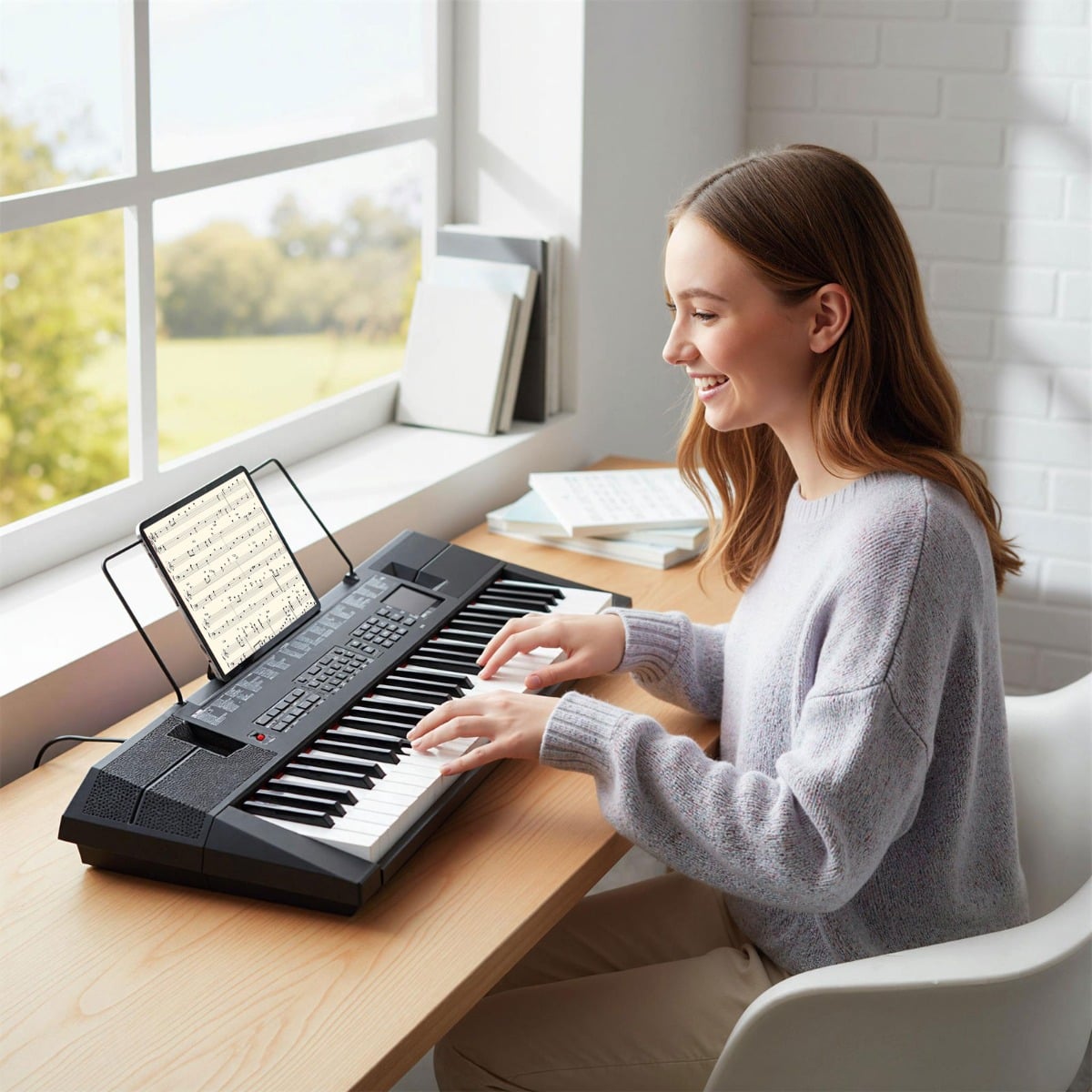 54 Keys Piano Keyboard for Beginners-Black