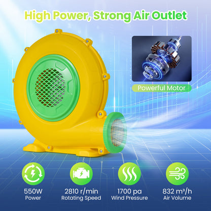 550W Bounce House Air Blower with Handle