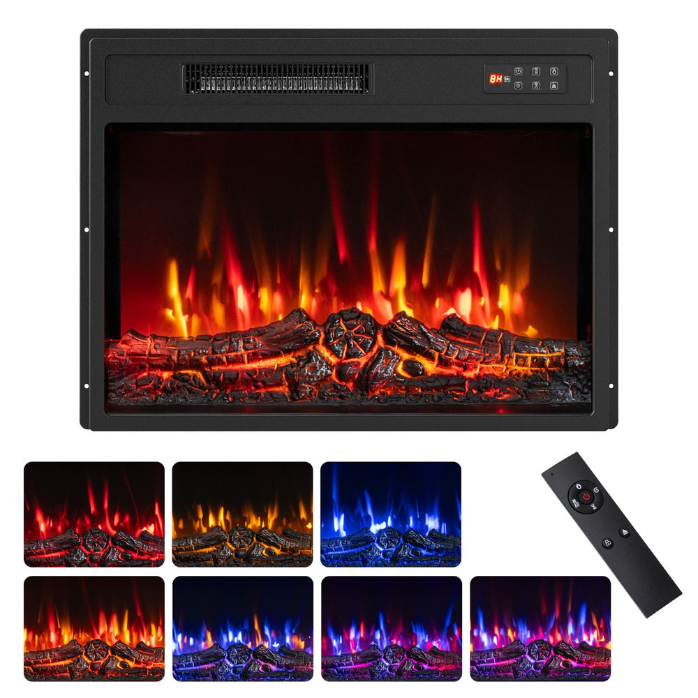 62 cm Electric Fireplace Insert with Low Noise and Remote Control Touch Panel