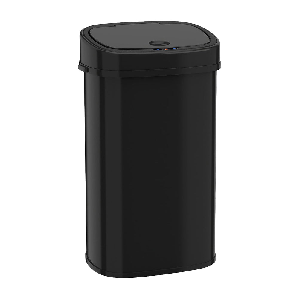 58L Trash Can with Dual-Zone Design Automatic Touchless Waste Bin-Black
